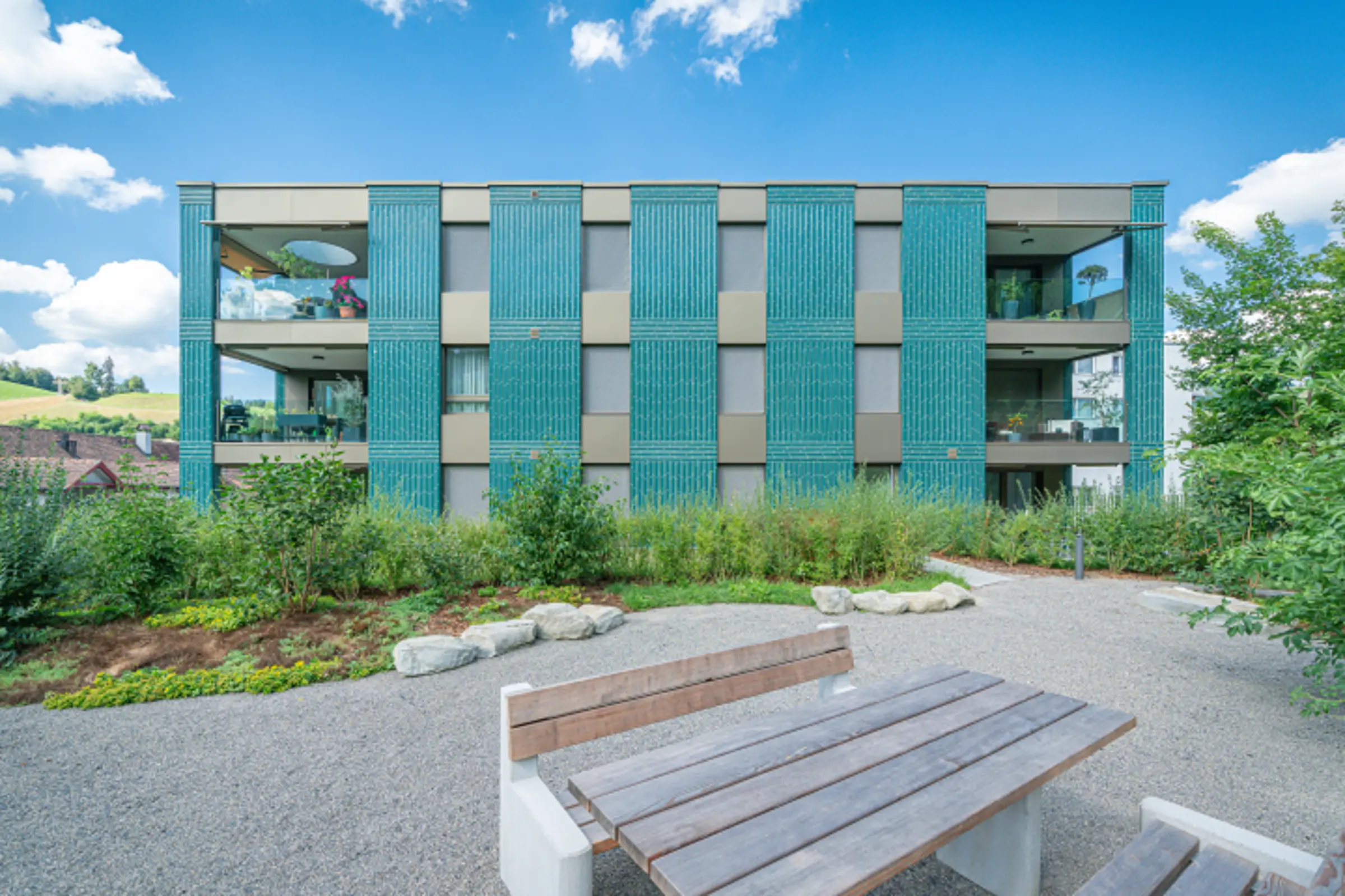 StoCera façade céramique vert