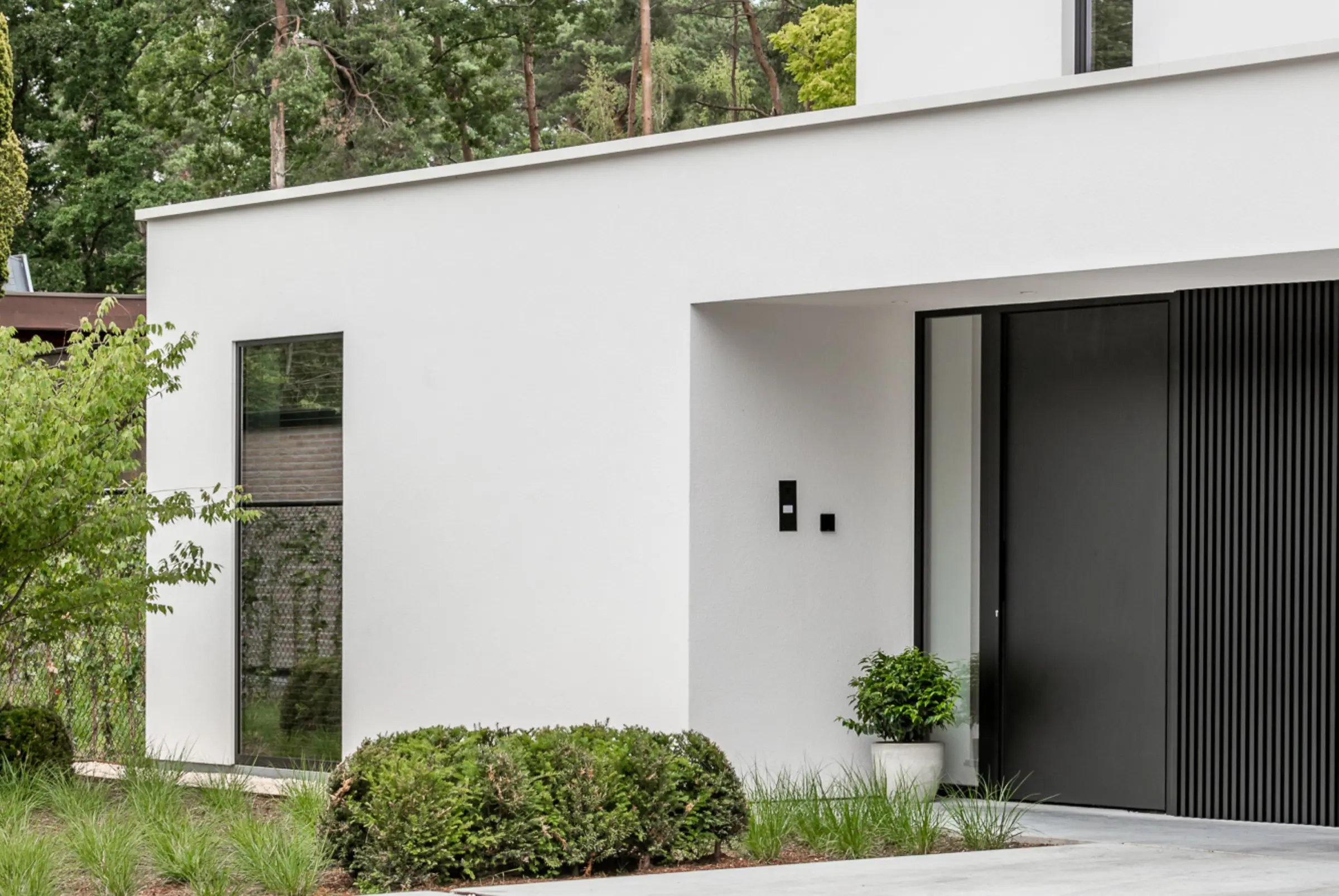 contrast gevel wit zwart