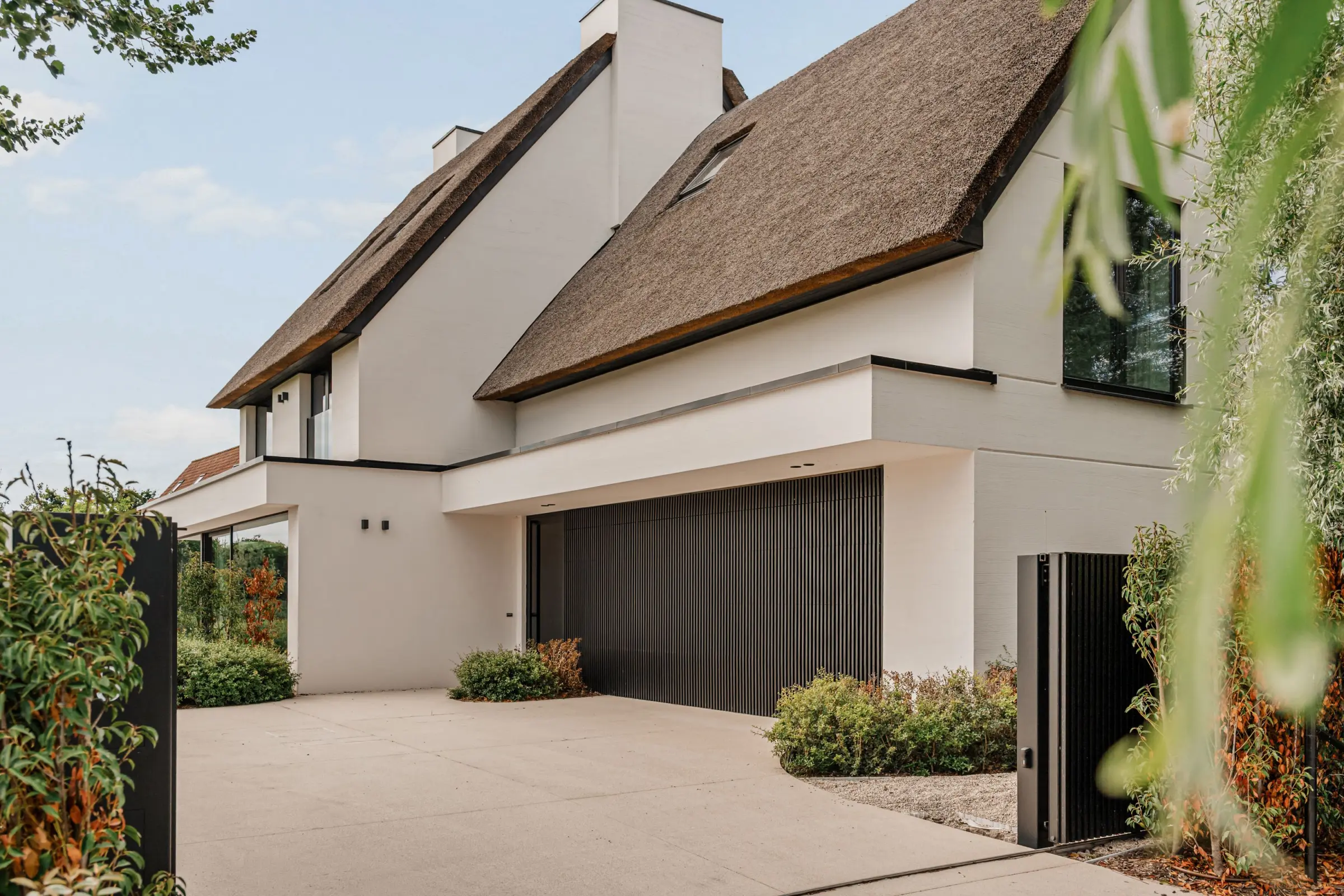 Huis rieten dak