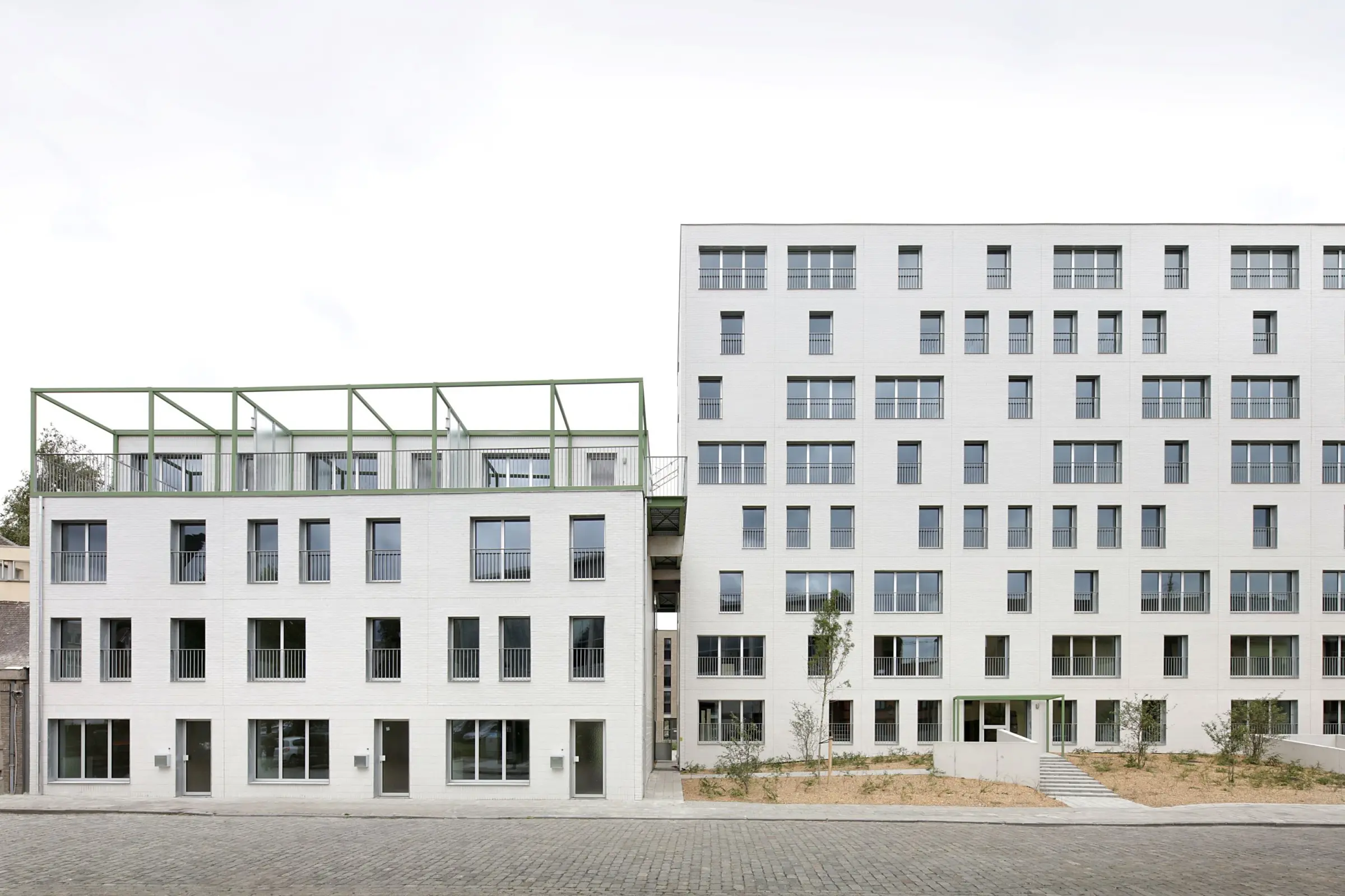 appartementsgebouw gevelafwerking