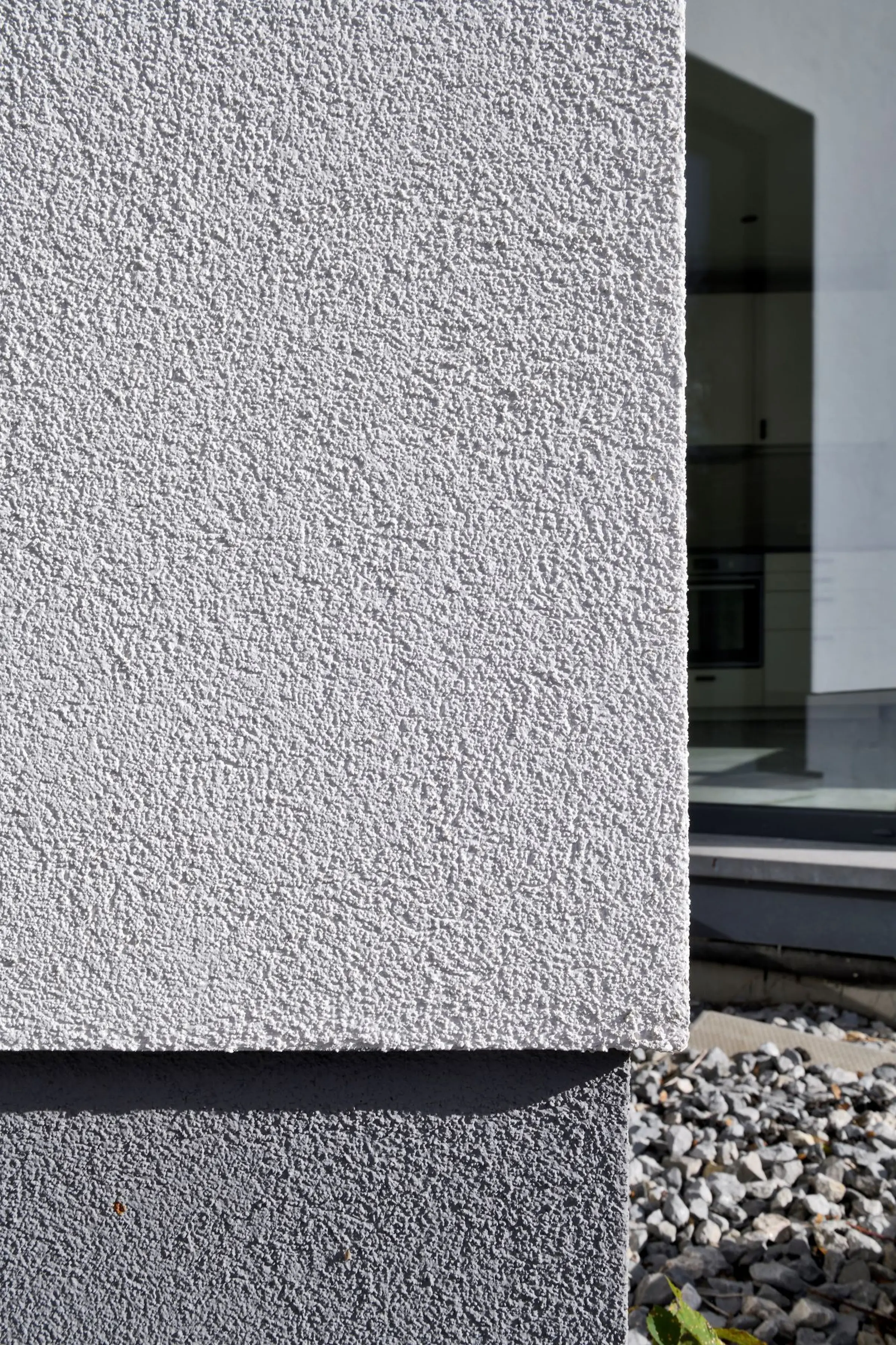 crépi gris soubassement