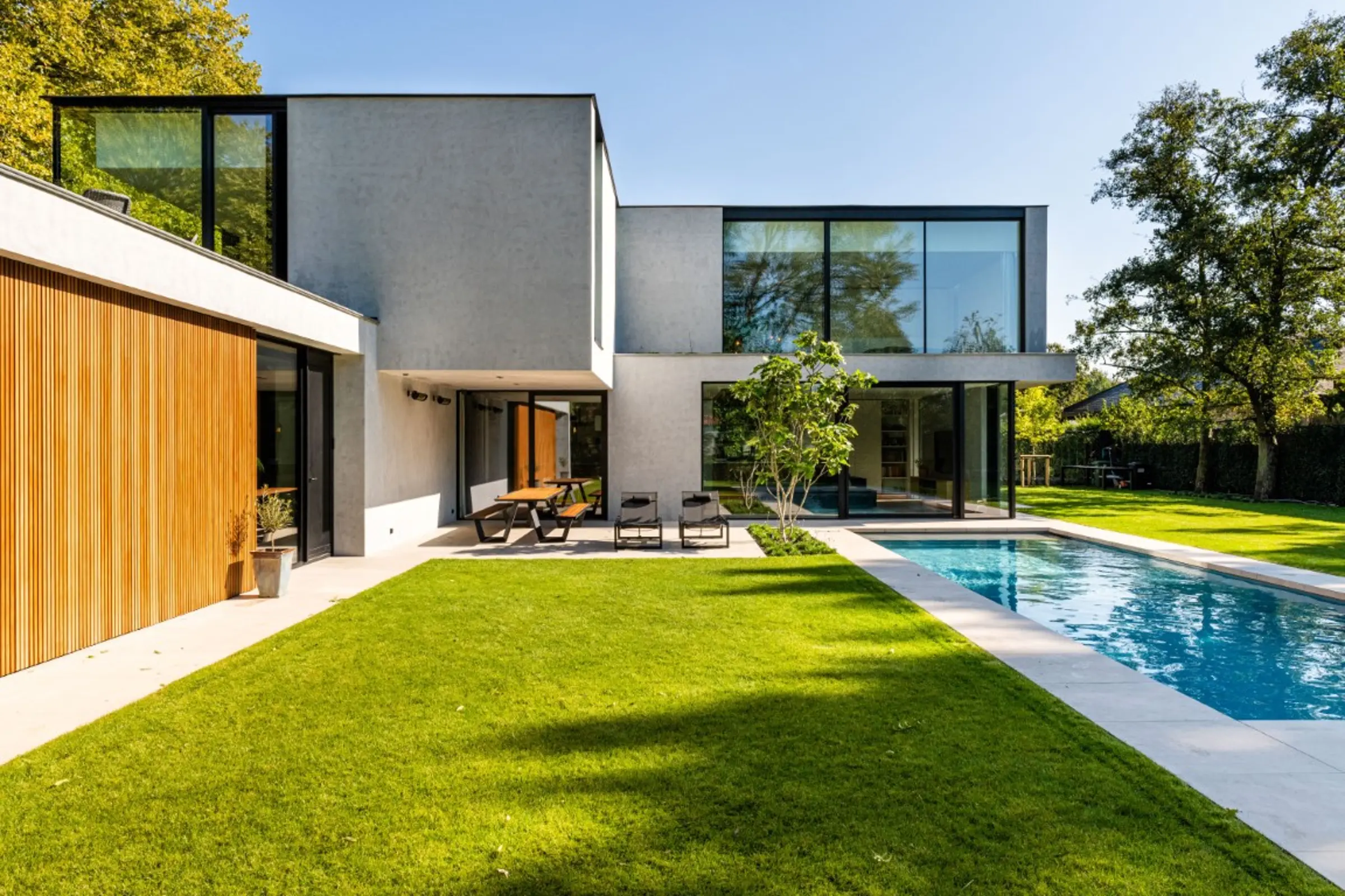 achtertuin villa gevelafwerking StoSignaure