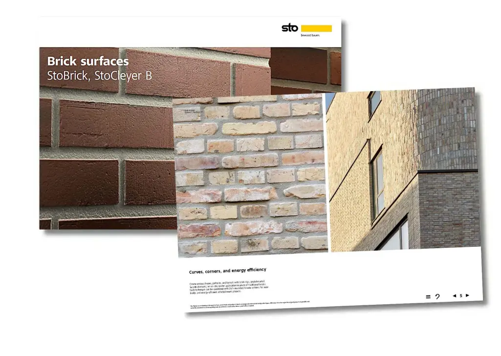 Request the “StoBrick brick surfaces” lookbook