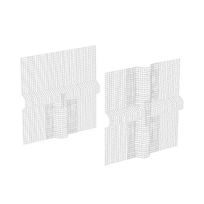 Sto-Bossenweefsel kruis- en T-stuk